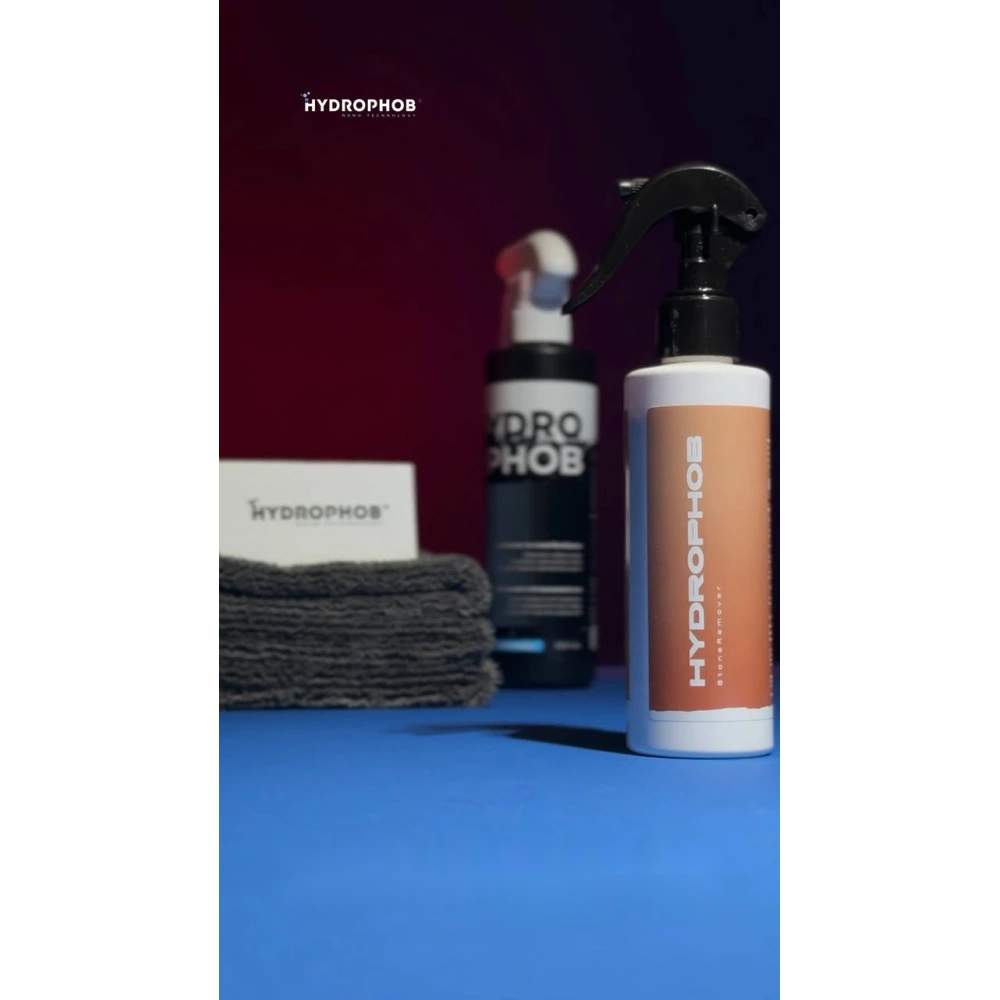 Абразивный очиститель стекла и зеркал от водного камня Hydrophob Stone Remover